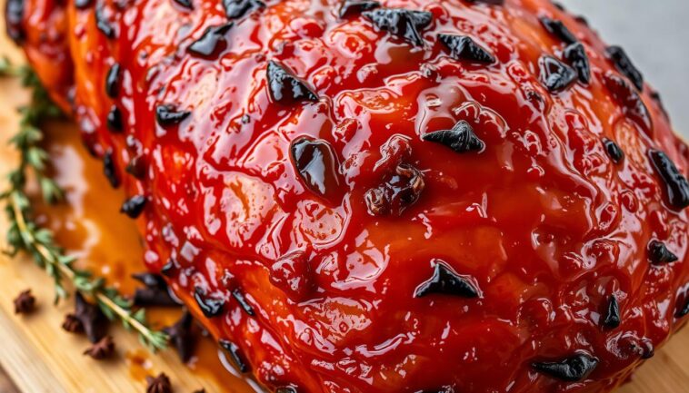Bourbon Glazed Ham