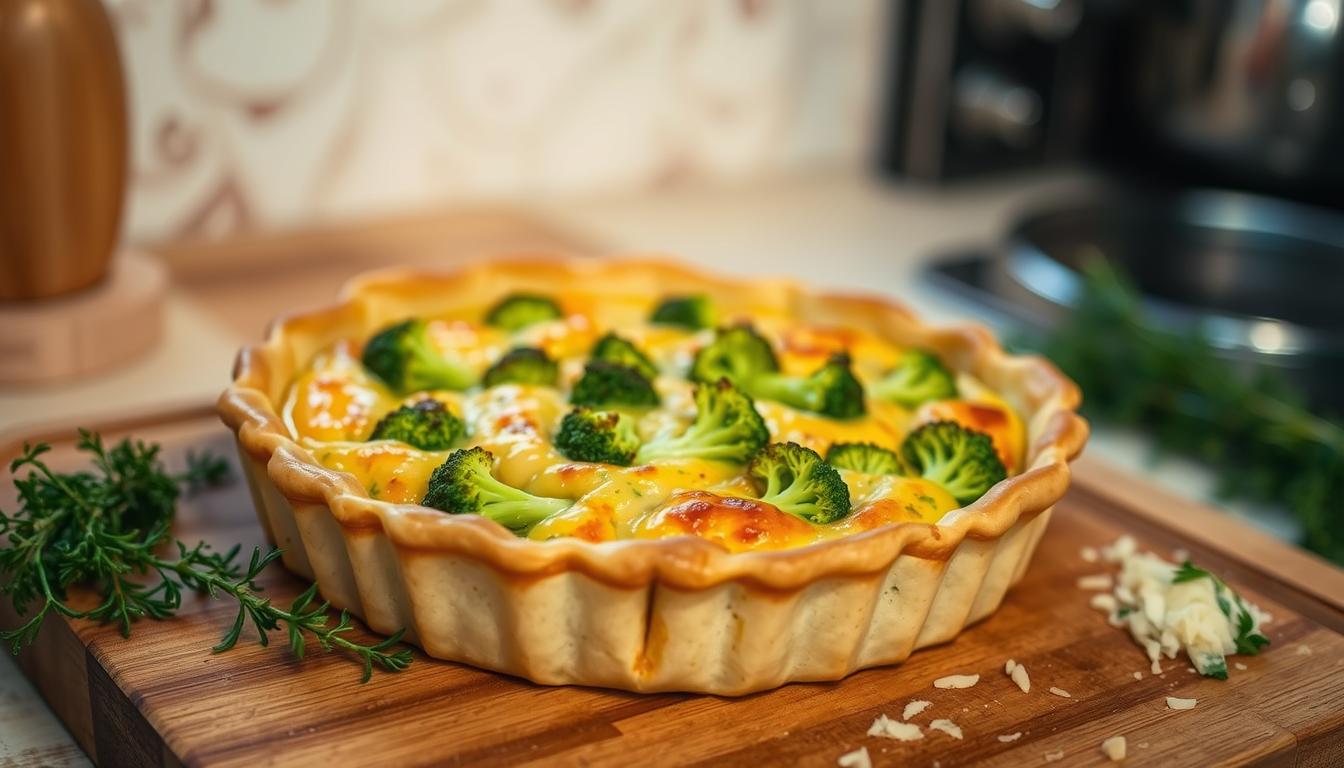 Broccoli White Bean & Cheese Quiche