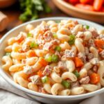 Classic Macaroni Salad with Ham
