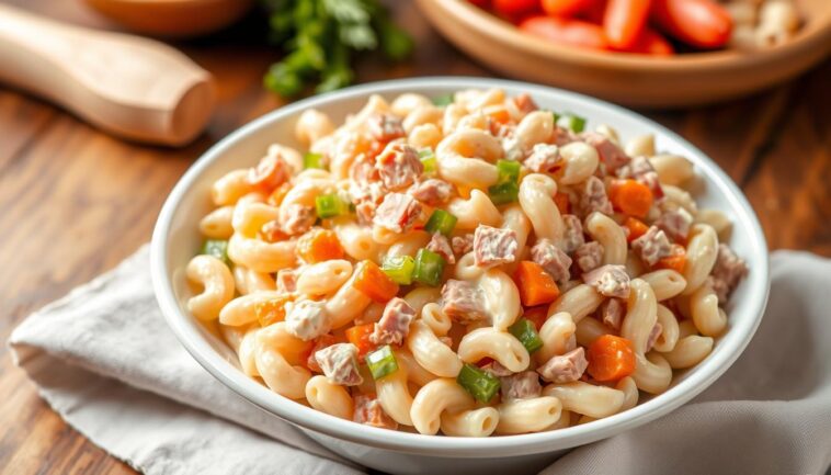 Classic Macaroni Salad with Ham