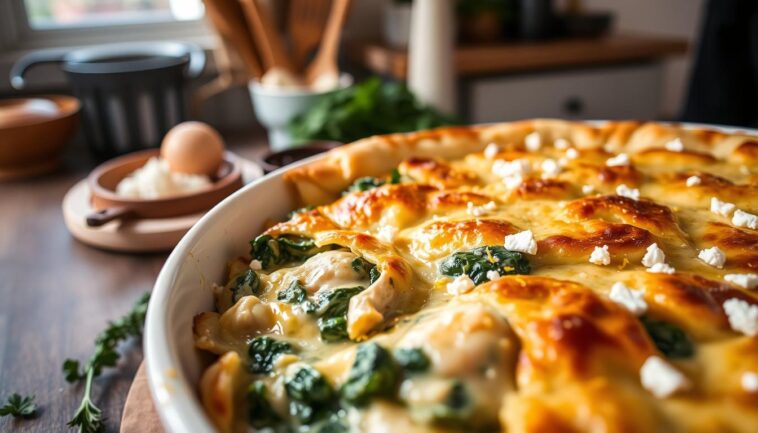 Creamy Easter Chicken Spanakopita Bake Recipe