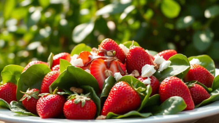 Strawberry Spinach Salad