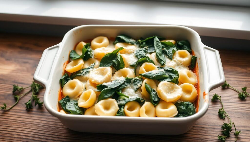 Vegetarian casserole healthy recipe with spinach and cheese Vegetarian casserole healthy recipe with spinach and cheese