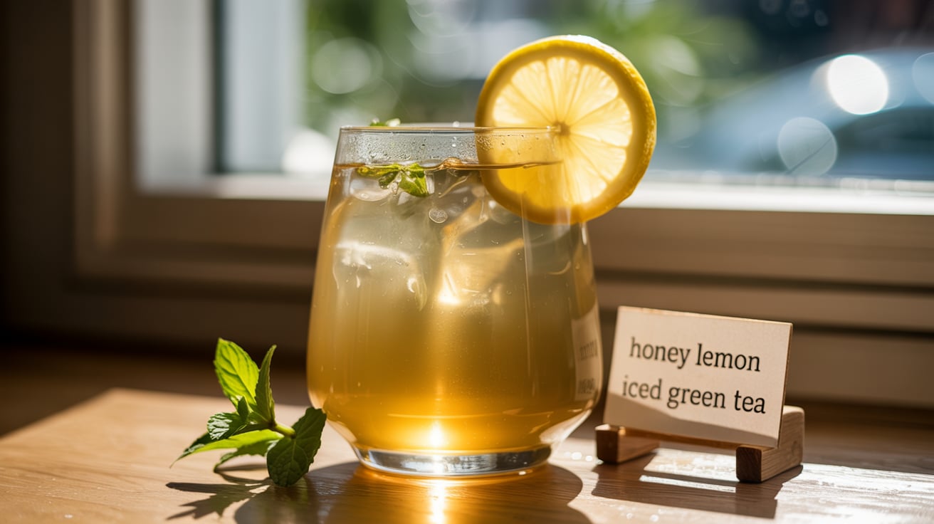 Honey Lemon Iced Green Tea